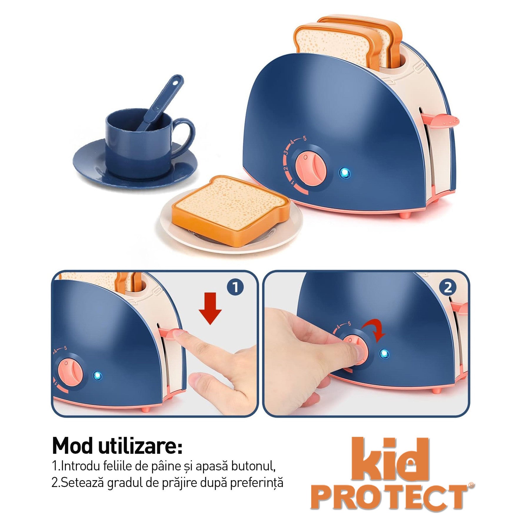 Set Accesorii Bucatarie Copii KidProtect Little Chef Deluxe Set Set Accesorii Bucatarie Copii KidProtect Little Chef Deluxe Set
